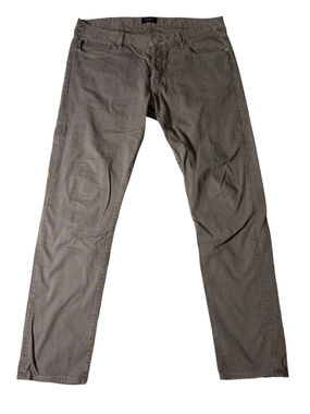 Paul Smith Jeans Men’s Gray Cotton Button Fly Straight Leg Pants 36R